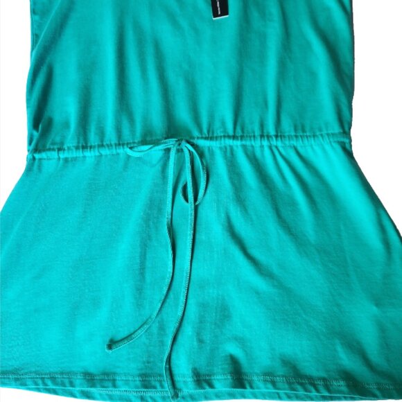 Nicole Miller Original Women's Top Tied Waist Size Medium Green Sleeveless New - Picture 4 of 10
